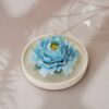 A blue ceramic flower diffuser that combines beauty and functionality, suitable for various decoration scenarios.