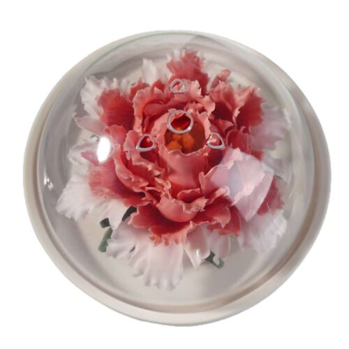 Erqiao peony ceramic flower diffuser, gradient [color] with gold rim, intangible cultural heritage aromatherapy decor for incense sticks & essential oils