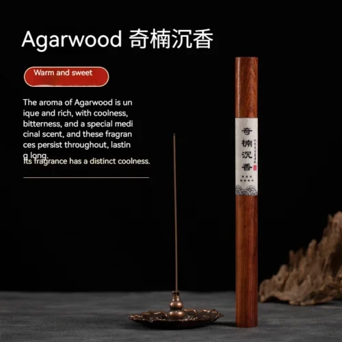 Hainan qinan agarwood incense sticks close-up