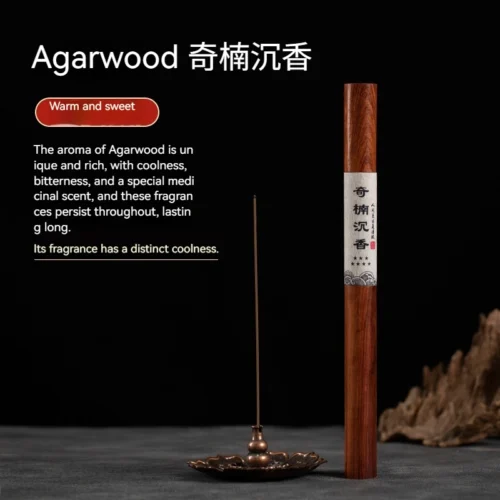 Hainan qinan agarwood incense sticks close-up